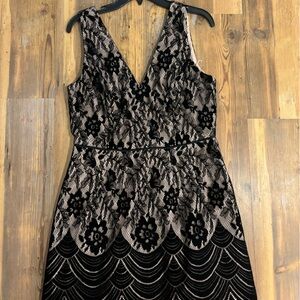Aidan Mattox Lace Mini Dress